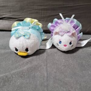 Disney Tsum Tsum Pastel Dresses Easter Spring Daisy Duck Marie Aristocats Plush